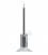 Cylindrical metal E27 lamp holder kit with 15 cm cable clamp