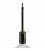 Cylindrical metal E27 lamp holder kit with 15 cm cable clamp