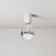 Applique with exposed light bulb and half silver sphere - IP44 Waterproof