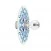 Wall or ceiling lamp with majolica lampshade - IP44 Waterproof