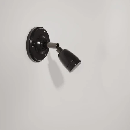 Fermaluce Color 90°, the adjustable porcelain flush light - Black