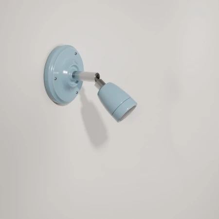 Fermaluce Color 90°, the adjustable porcelain flush light - Light blue