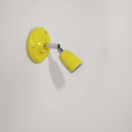 Fermaluce Color 90°, the adjustable porcelain flush light - Yellow