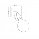 Fermaluce Color 90°, the adjustable porcelain flush light