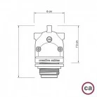 Eiva-2, 2-way outdoor lamp holder E27 and IP65 rating
