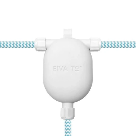 EIVA-3, 3-way outdoor IP65 snap-in joint - White