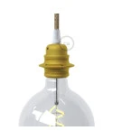 E27 metal lamp holder kit with double ring nut for lampshade