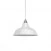 Pendant lamp with textile cable, Bistrot lampshade and metal details - Made in Italy