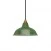 Pendant lamp with textile cable, Bistrot lampshade and metal details - Made in Italy