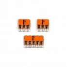 WAGO connector kit compatible with 3x cable for 2 hole ceiling rose