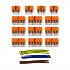 WAGO connector kit compatible with 3x cable for 11 hole ceiling rose