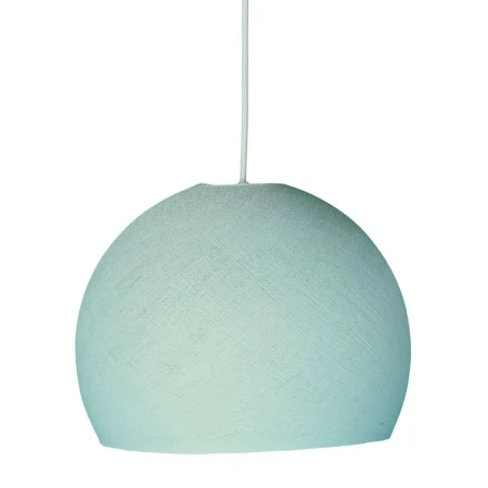 Dome Lampshade in fiber - 100% handmade - Powder Blue Polyester