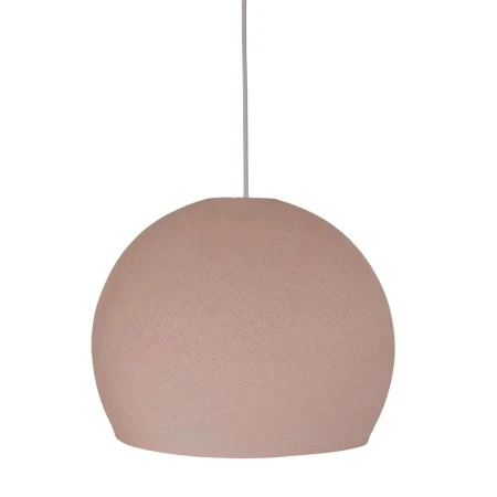 Dome Lampshade in fiber - 100% handmade - Pale Pink Polyester