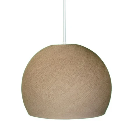 Dome Lampshade in fiber - 100% handmade - Cappuccino Polyester