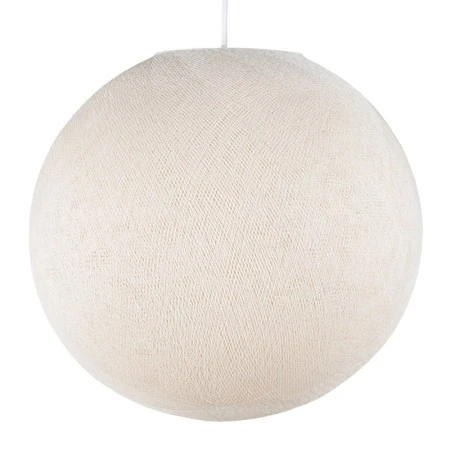 Sphere Lampshade in fiber - 100% handmade - Ecru beige Polyester