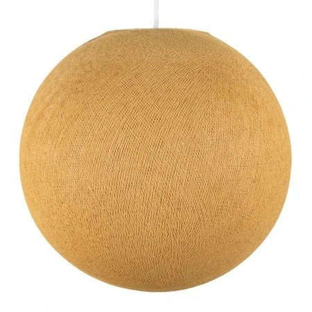 Sphere Lampshade in fiber - 100% handmade - Mustard Polyester