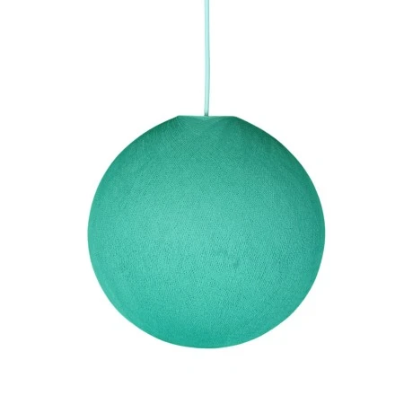 Sphere Lampshade in fiber - 100% handmade - Turquoise Polyester
