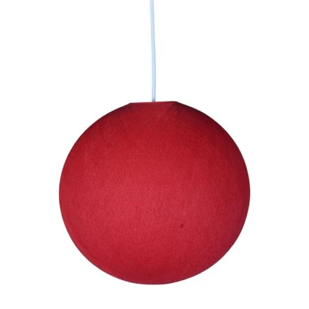 Sphere Lampshade in fiber - 100% handmade - Red Polyester