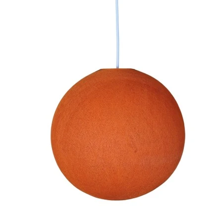 Sphere Lampshade in fiber - 100% handmade - Orange Polyester