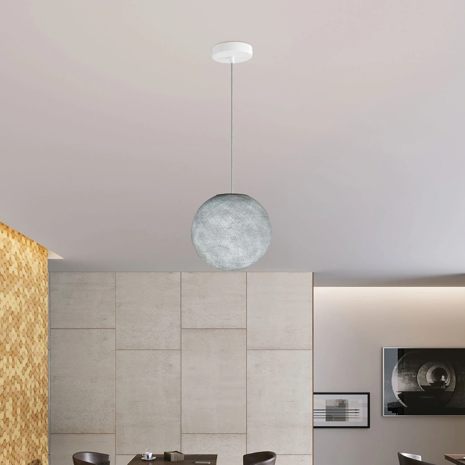 Sphere Lampshade in fiber - 100% handmade