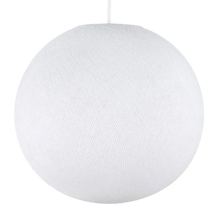 Sphere Lampshade in fiber - 100% handmade - White Polyester