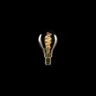 LED Golden Light Bulb Carbon Line Curved Spiral Filament Mini Globe G45 2,2W 136Lm E14 1800K Dimmable - C02