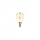LED Golden Light Bulb Carbon Line Curved Spiral Filament Mini Globe G45 2,2W 136Lm E14 1800K Dimmable - C02
