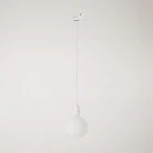 Track pendant lamp with coloured porcelain finish