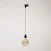 Vintage track pendant lamp with porcelain finish