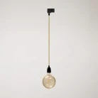 Vintage track pendant lamp with porcelain finish