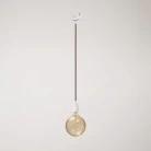 Vintage track pendant lamp with porcelain finish