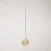 Classic track pendant lamp with porcelain finish
