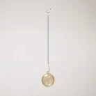 Classic track pendant lamp with porcelain finish