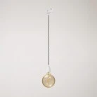 Classic track pendant lamp with porcelain finish