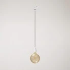 Classic track pendant lamp with porcelain finish