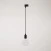 Silicone track pendant lamp with textile cable