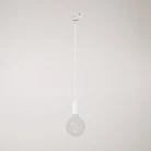 Silicone track pendant lamp with textile cable