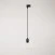 Suspension lamp with transparent cone Ghost bulb for tracks