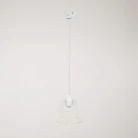 Suspension lamp with transparent cone Ghost bulb for tracks