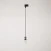 Vintage track pendant lamp with braided cable