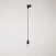 Vintage track pendant lamp with braided cable