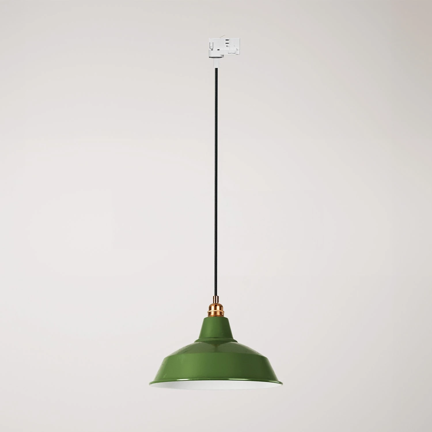 Bistrot pendant lamp with track shade