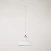 Bistrot pendant lamp with track shade