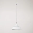 Bistrot pendant lamp with track shade