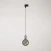 Industrial pendant lamp with textile cable and track adapter