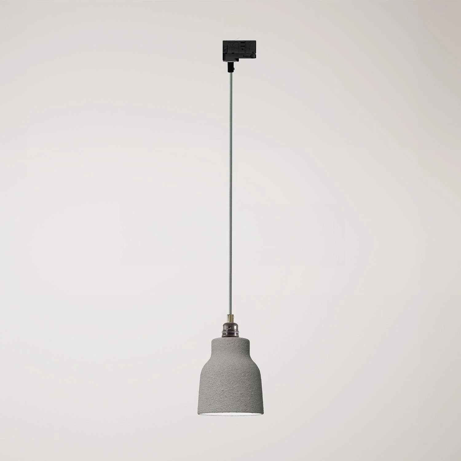 Pendant lamp with shade Vaso and track adapter