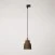 Pendant lamp with shade Vaso and track adapter