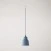 Pendant lamp with shade Vaso and track adapter
