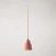 Pendant lamp with shade Vaso and track adapter