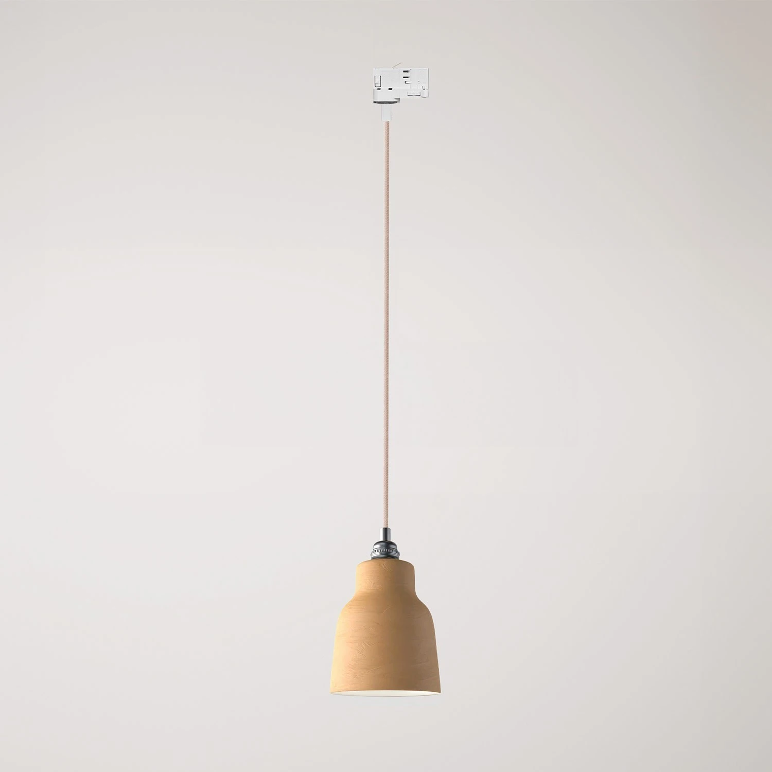 Pendant lamp with shade Vaso and track adapter